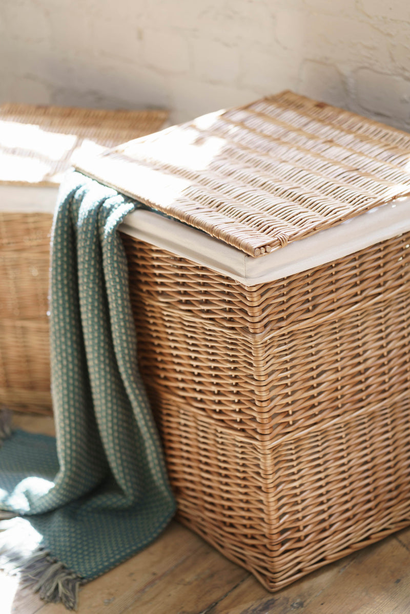 Light Steamed Square Laundry Basket