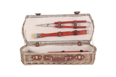 Barbeque Tool Basket Set Open Front View