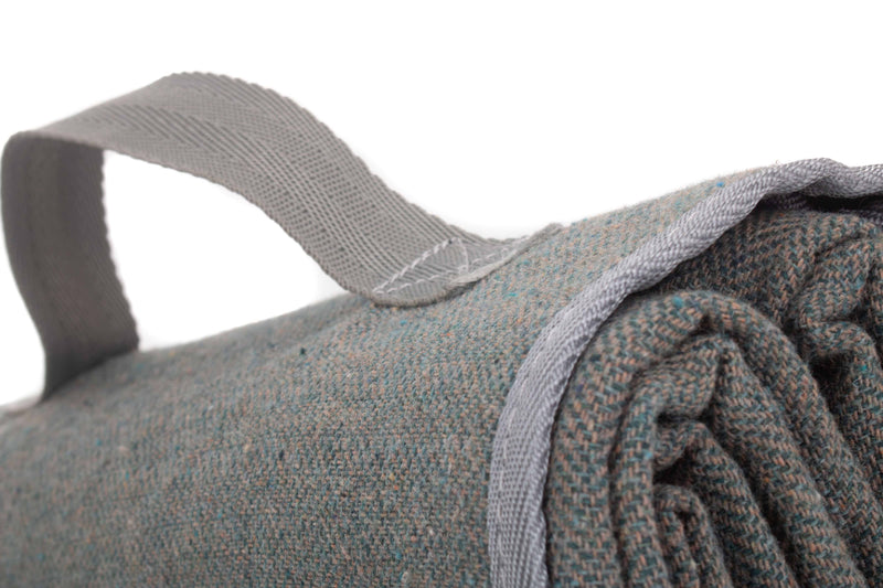 Grey Tweed Picnic Blanket