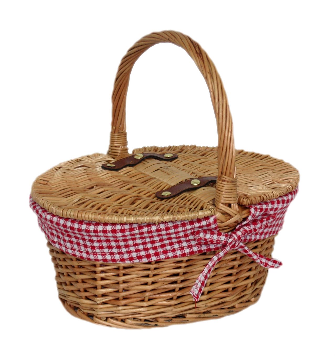 Child'S Lined Oval Lidded Hamper