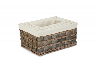 Grey Scandi Storage Basket