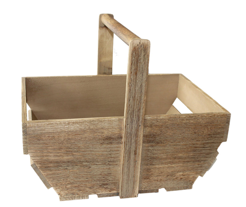 Oak Effect Wooden Trug Small