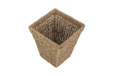 Seagrass Square Waste Paper Basket High View