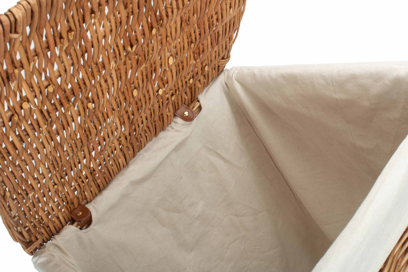 Light Steamed Square Laundry Basket