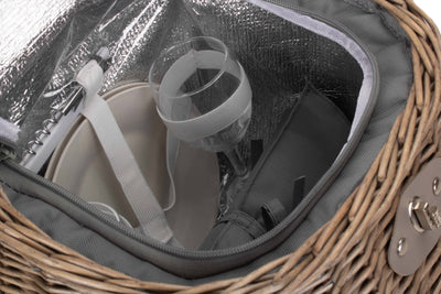 2 Person Creel Picnic Hamper Detail