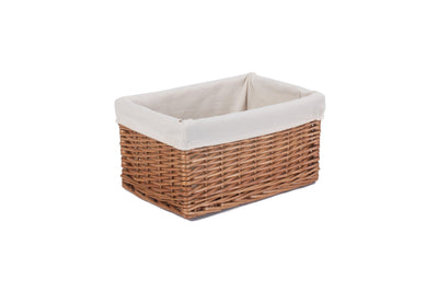 Lined Wicker Basket