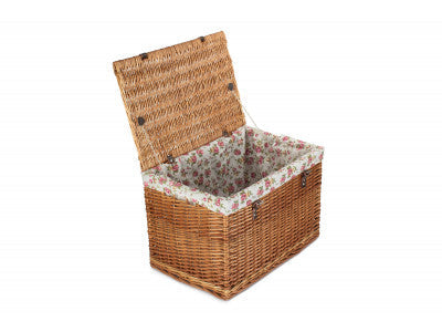 24" Double Steamed Chest Hamper with Garden Rose Lining