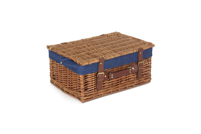 Light Steamed Hamper Medium Blue Closed