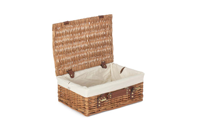 Light Steamed Hamper Small White Open