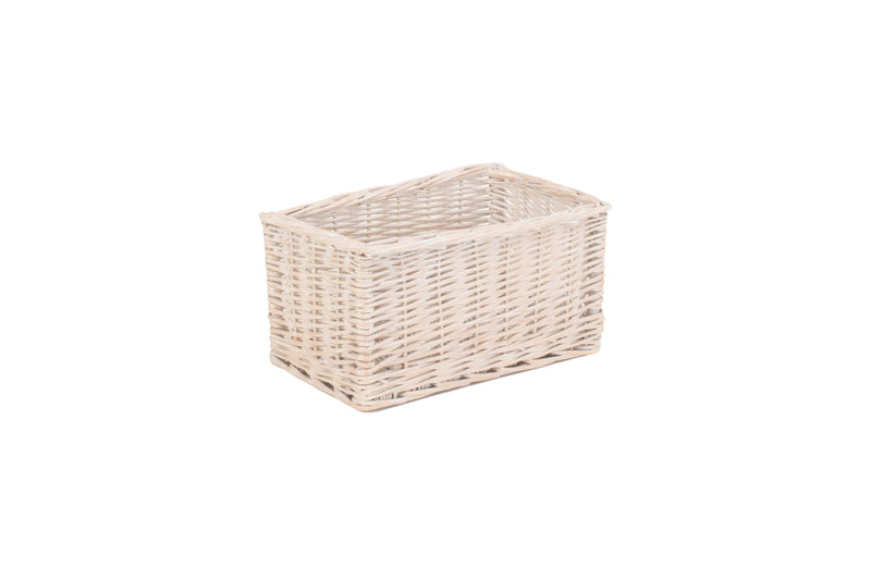 White Wash Storage Basket