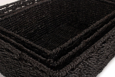 Black Paper Rope Tray