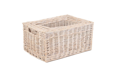 White Wash Storage Basket