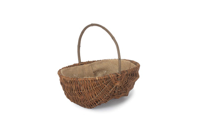 Oval Unpeeled Willow Garden Trug Large Front View