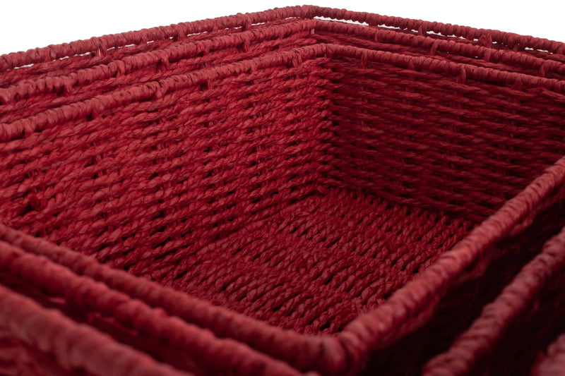 Red Paper Rope Tray