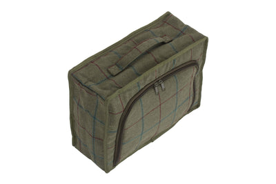 Green Tweed Cooler Bag Top