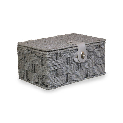 Paper Rope Hamper Grey