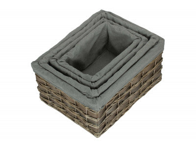 Grey Scandi Storage Basket