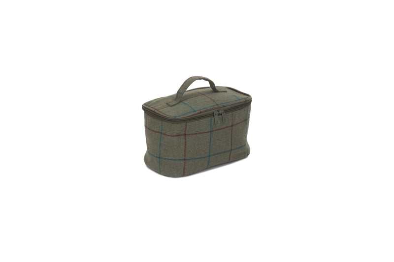 Small Green Tweed Cooler Bag