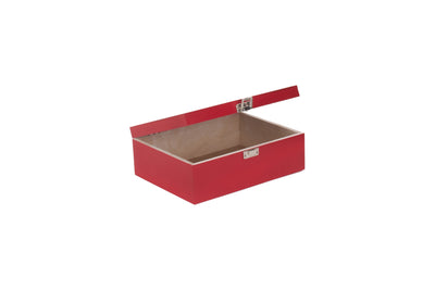 Red Wooden Box 12" Open