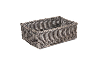 Antique Wash Wicker Tray