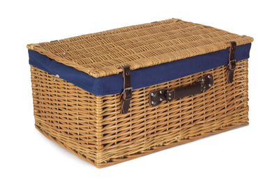 24" Buff Hamper Blue Liner