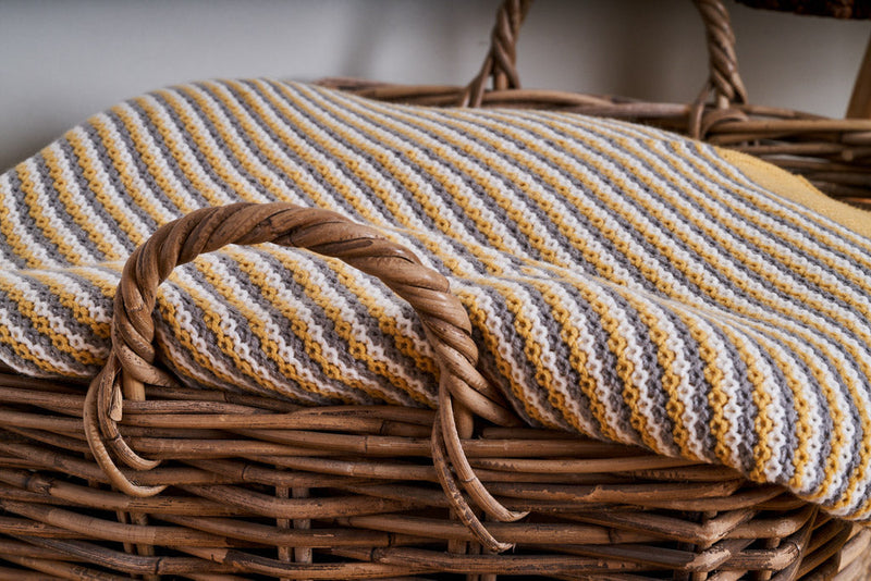 Rectangular Grey Rattan Floor Storage