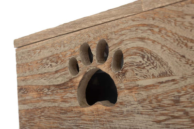 Dog Treat Box Paw Cut-Out Detail