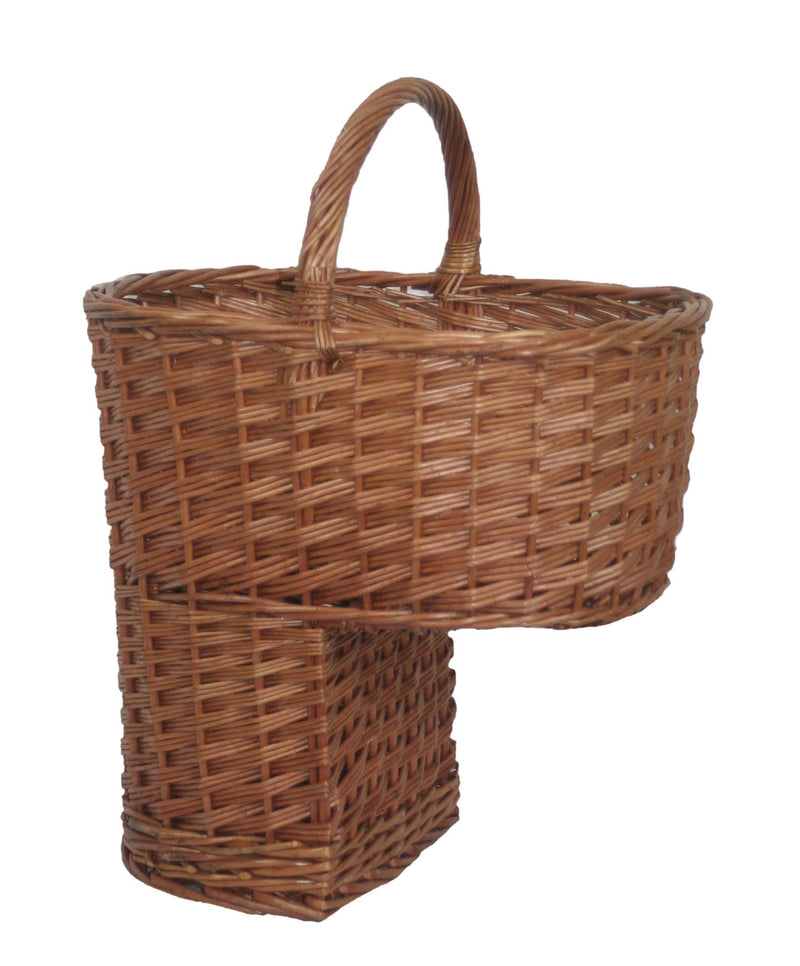 Double Steamed Stair Basket With White Lining Unlined