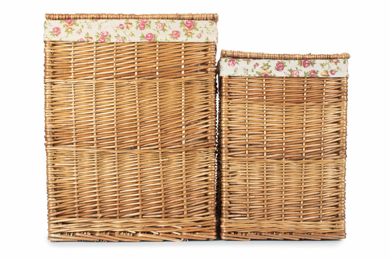 Light Steamed Square Laundry Basket