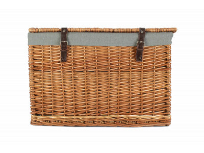 24" Double Steamed Chest Hamper with Grey Sage Lining