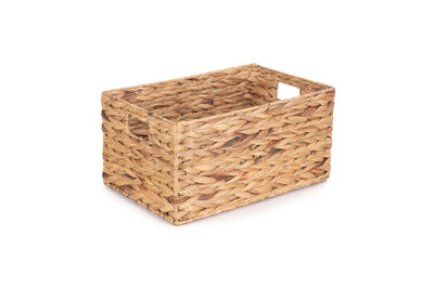 Water Hyacinth Rectangular Storage Basket Medium