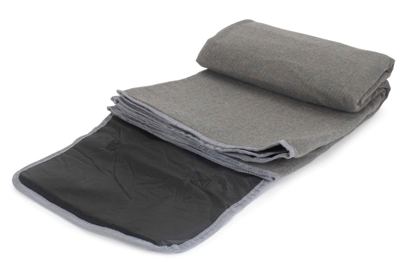 Grey Tweed Picnic Blanket