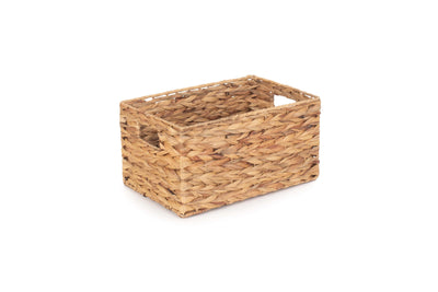 Water Hyacinth Rectangular Storage Basket Small