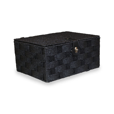 Paper Rope Hamper Black