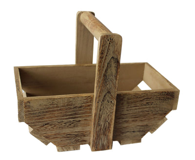 Oak Effect Wooden Trug Large