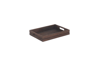 Dark Wooden Tray Front