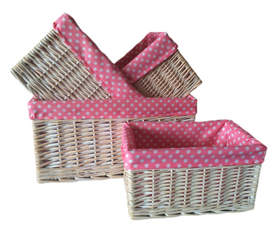 White Wash Storage Basket